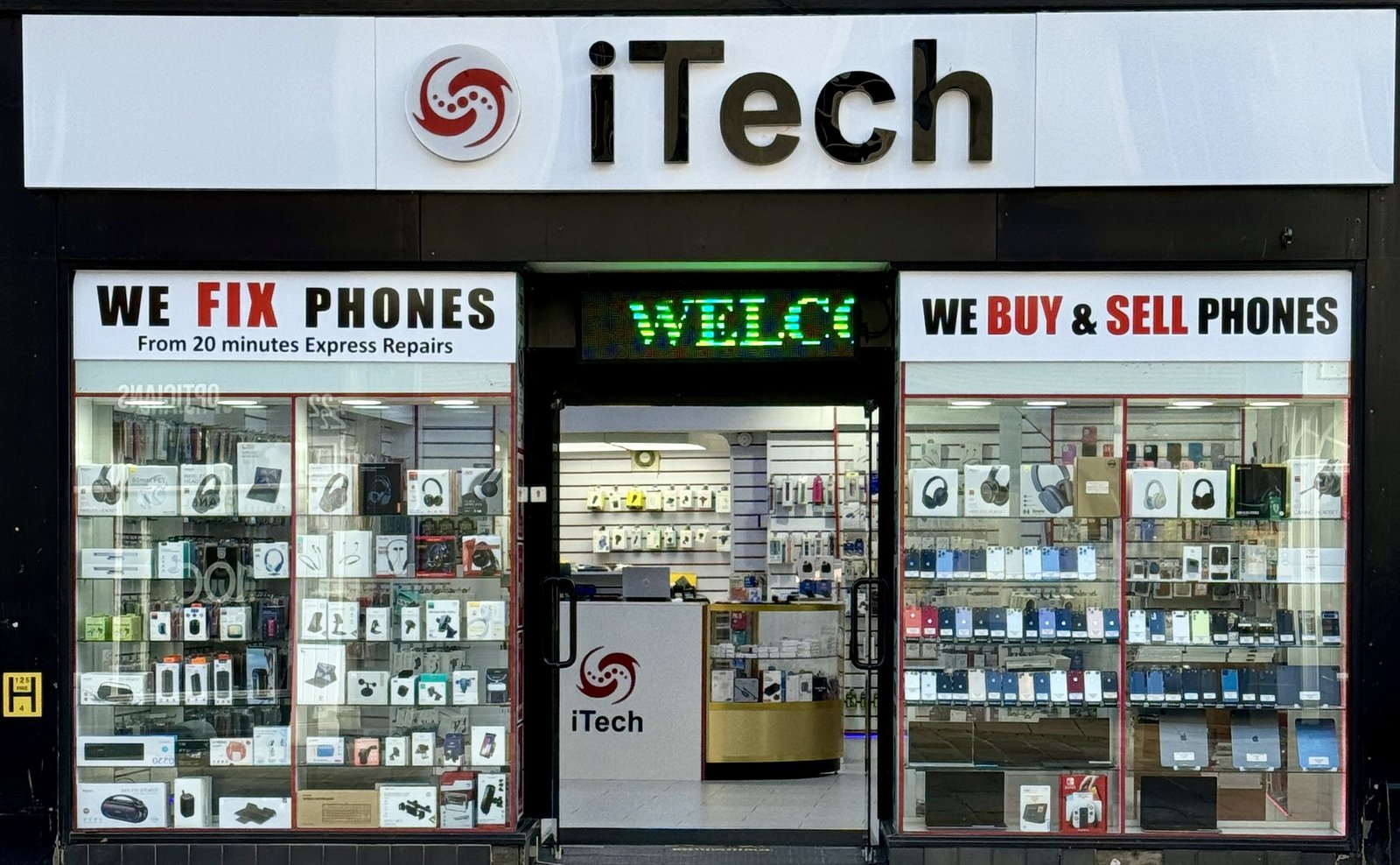 iTech Norwich electronic repair shop exterior at 2 Haymarket, Norwich