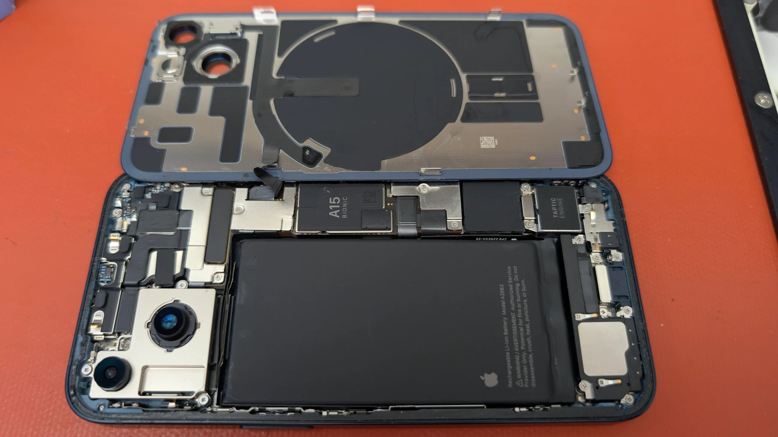 iPhone being repaired on a workbench at iTech Norwich